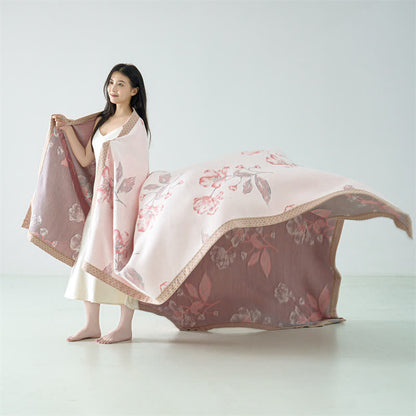 Floral Lyocell Gauze Summer Breathable Quilt
