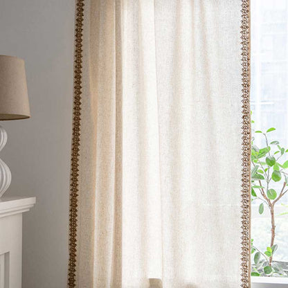 Bohemian Beige Semi-Blackout Curtain