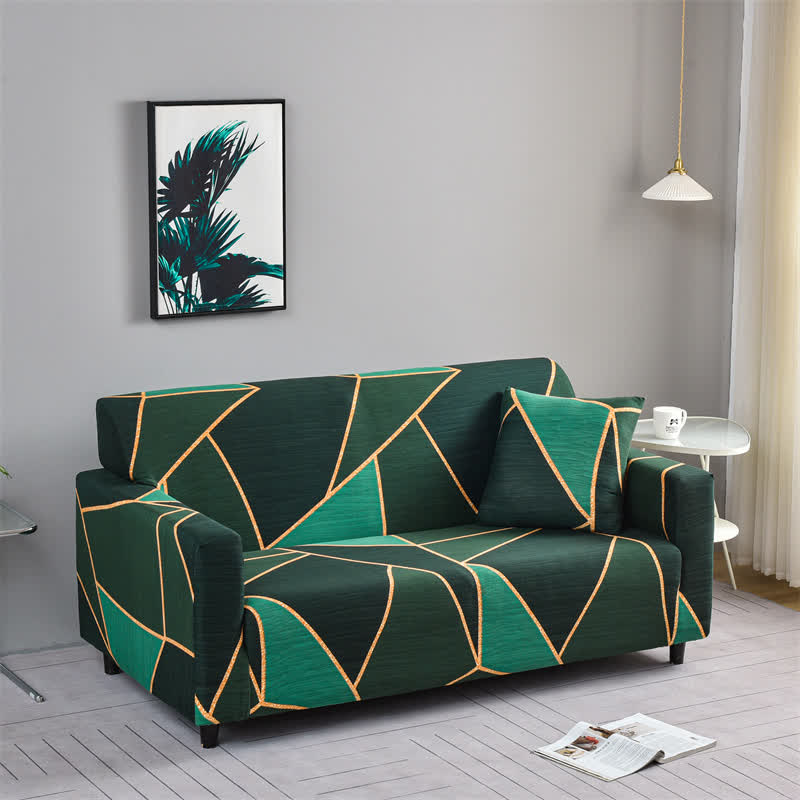 Resistant Modern Geometric Couch Slipcover