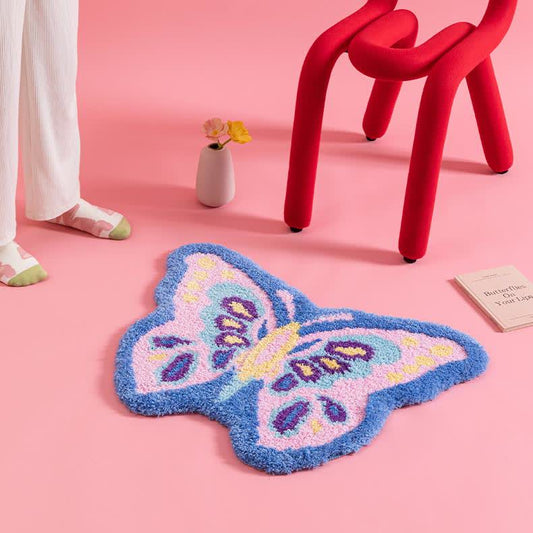 Girly Butterfly Shape Anti-slip Rug