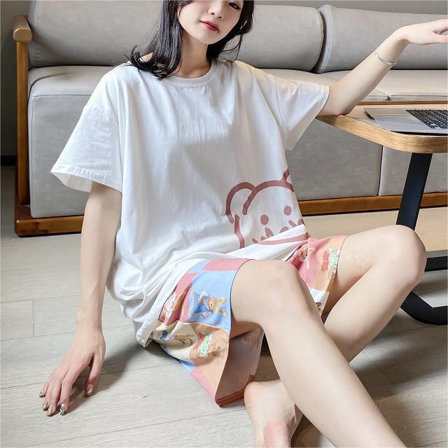 Cotton Loose-fit Cute Summer Nightwear Set