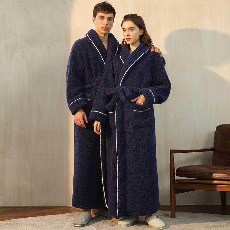 Ownkoti Comfy Fleece Pajama Long Bathrobe - image 10
