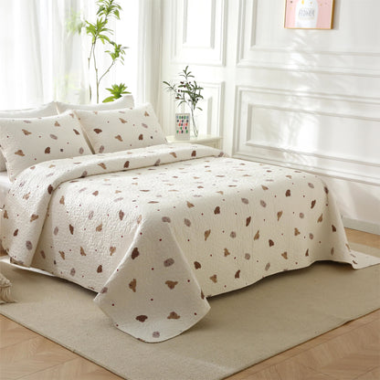 Quilted Cute Dog Pure Cotton Bedding