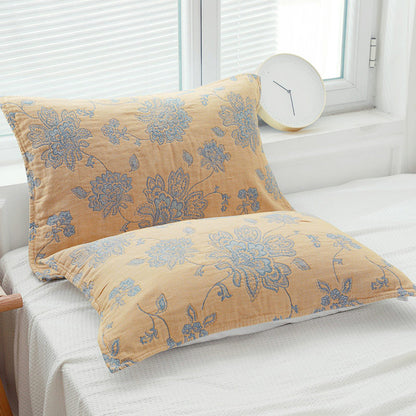 Boho Flower Cotton Double-Side Pillow Towel (2PCS)