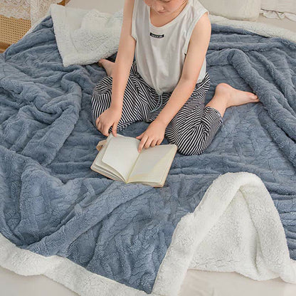 Ownkoti Warm Puffy Cozy Reversible Throw Blanket - image 9