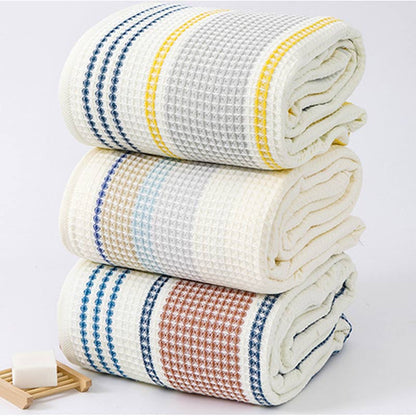 Ownkoti Colorblock Striped Cotton Bath Towel