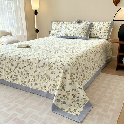 Luxurious Rose Cotton Breathable Coverlet