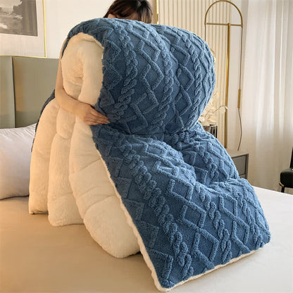 Ownkoti Jacquard Solid Color Comfy Fluffy Blanket - image 8