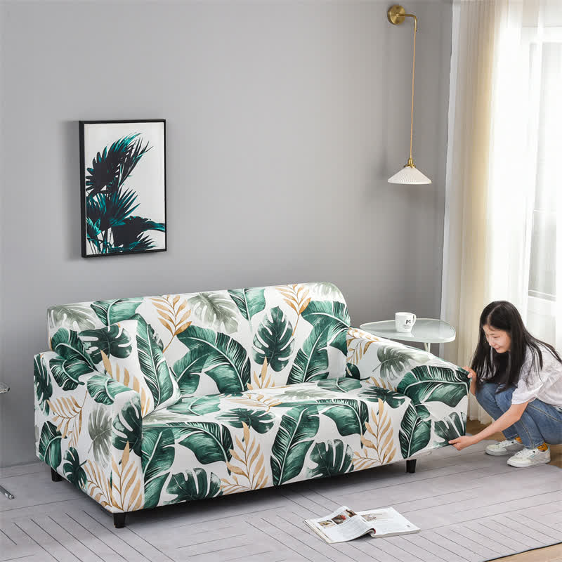 Banana Leaf Elastic Stretchable Couch Cover