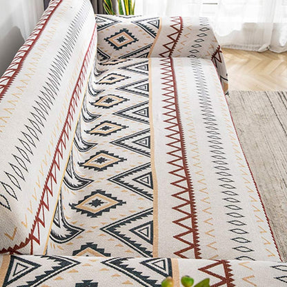 Ownkoti Indian Geometric Blanket Reversible Sofa Cover