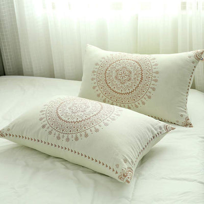 Mandala Cotton Pillow Cover Button Pillowcases (2PCS)