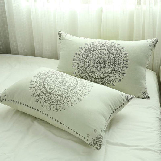 Mandala Cotton Pillow Cover Button Pillowcases (2PCS)