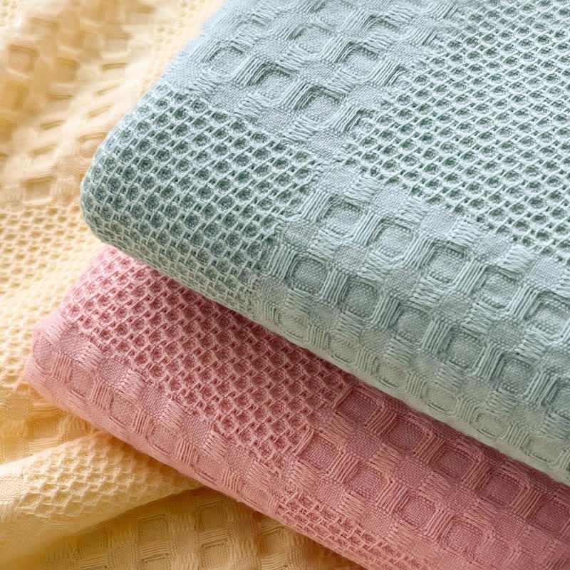 Pure Cotton Waffle Texture Lightweight Quilt