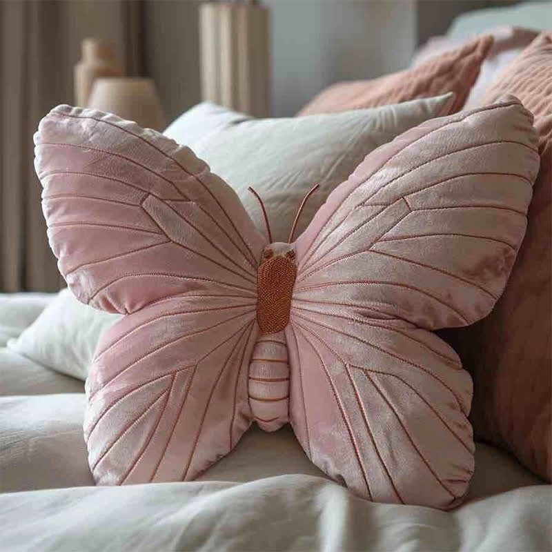 Girly Butterfly Shape Soft Decorative Pillow