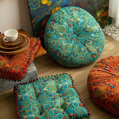 Bohemian Style Chair Pad Floor Pillows