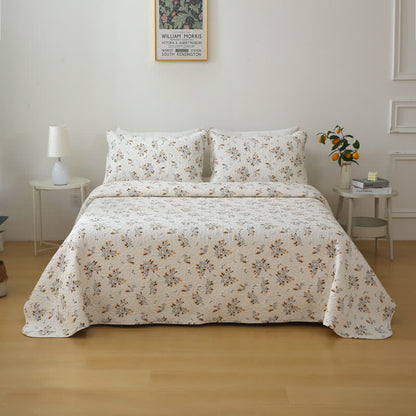 Rustic Floral Pure Cotton Quilted Bedding