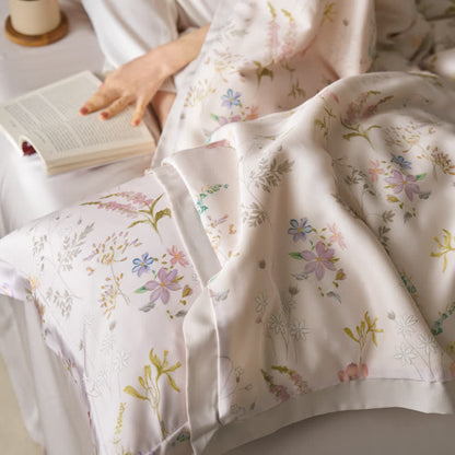 Lyocell Fiber Floral Style Breathable Bedding