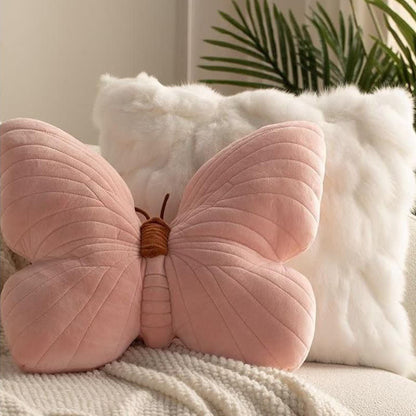 Girly Butterfly Shape Soft Decorative Pillow