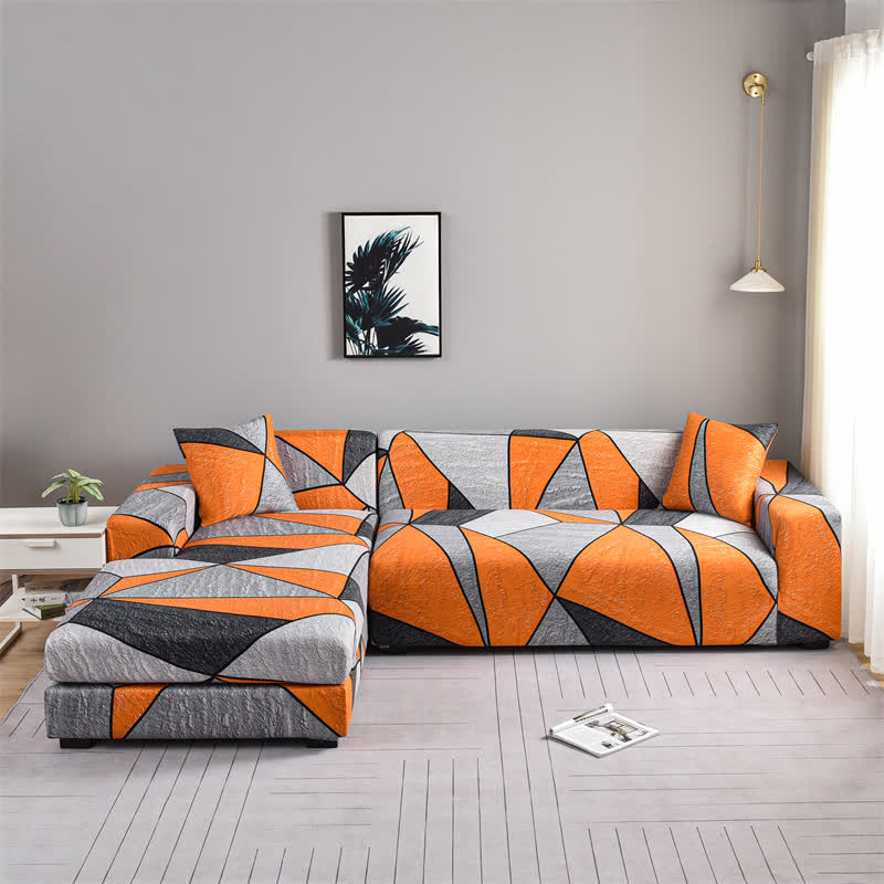 Elastic Modern Geometric Soft Sofa Cover