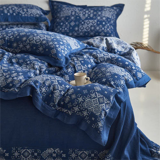 Pure Cotton Vintage Gauze Bedding Set (4PCS)