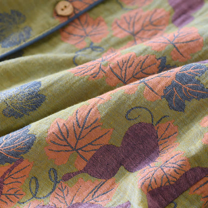 Gourd Jacquard Cotton Loungewear Set - image 7