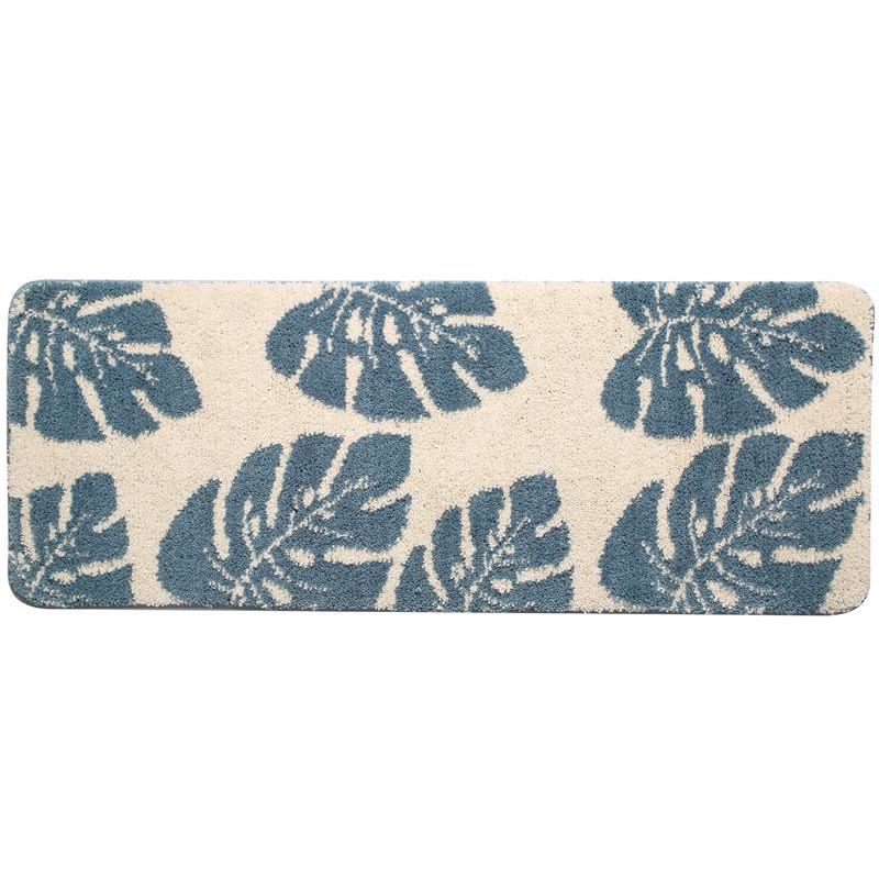 Ownkoti Leaves Print Anti-Slip Bathroom Rug