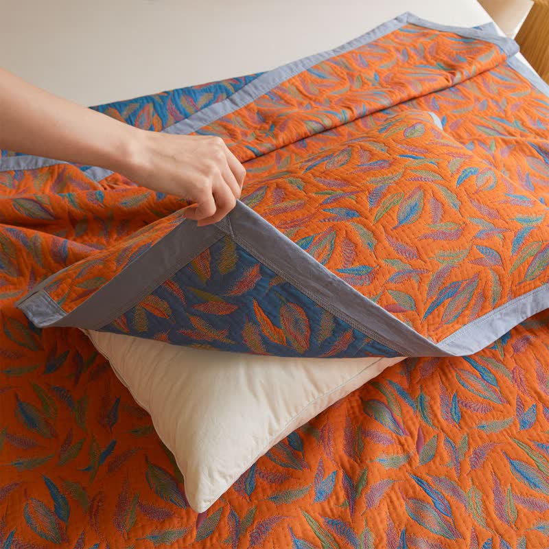 Bright Feather Cotton Gauze Lightweight Quilt