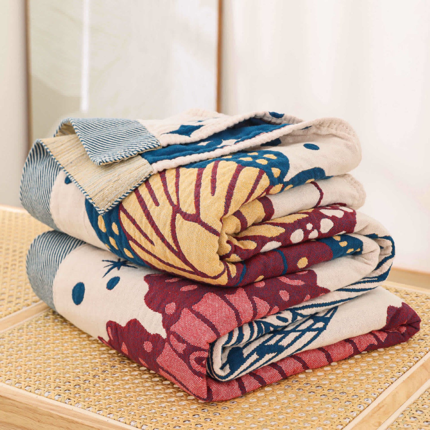 Cotton Gauze Butterfly Lightweight Quilt