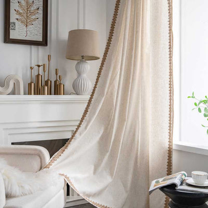 Bohemian Beige Semi-Blackout Curtain