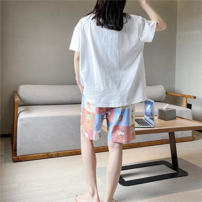 Cotton Loose-fit Cute Summer Nightwear Set