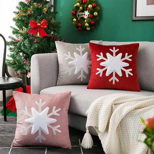 Ownkoti Christmas Snowflake Pillow Case Pillow Sham