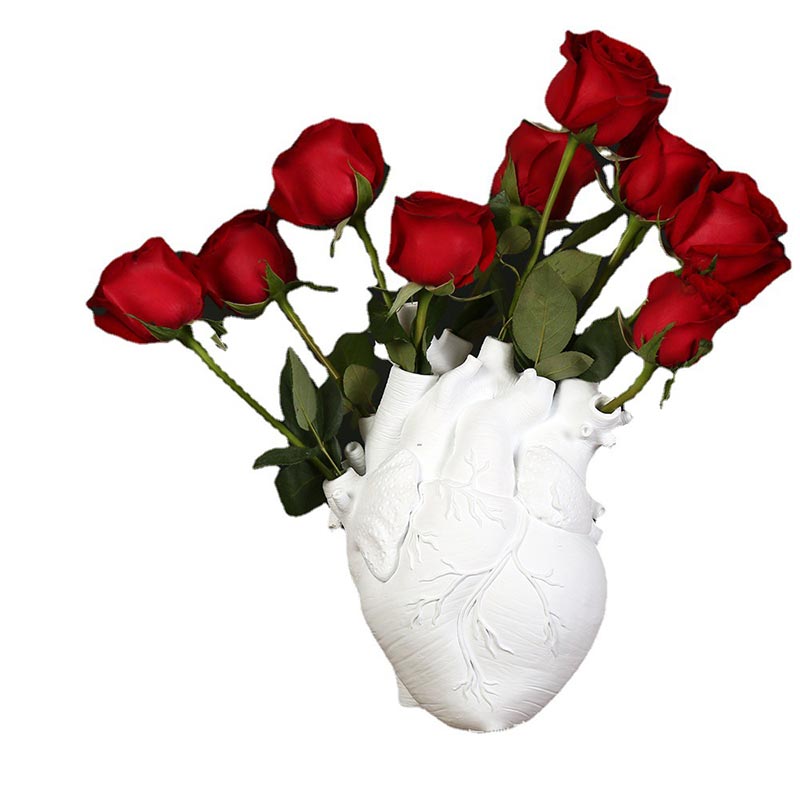 Artificial Heart Shape Flower Vase