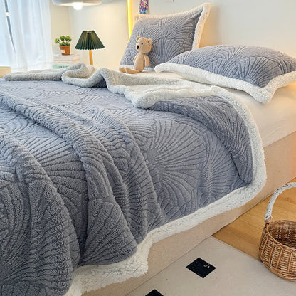 Shell Texture Fluffy Soft Sherpa Blanket