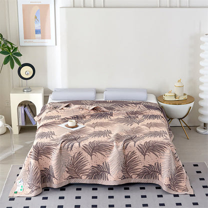 Lyocell Gauze Pastoral Leaves Soft Quilt