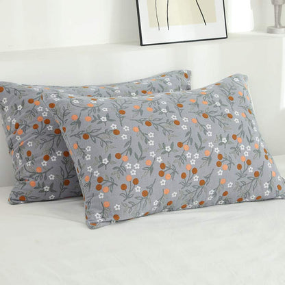 Ownkoti Rural Flower Pattern Pillowcases Pillow Shams (2PCS)