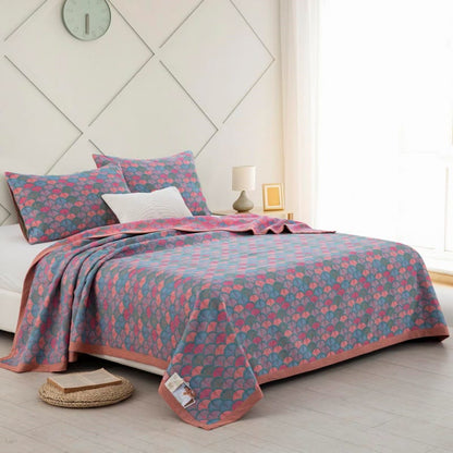 Fish Scales Print Pure Cotton Quilt