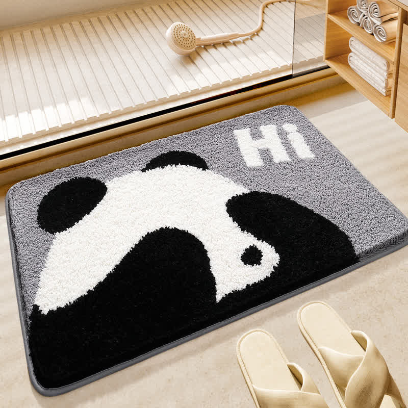 Cute Panda Water Absorbent Bath Mat