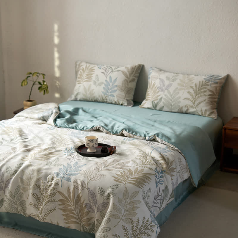 Luxurious Leaf Lyocell Fiber Summer Bedding