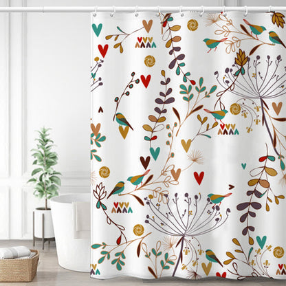 Pastoral Style Waterproof Shower Curtain