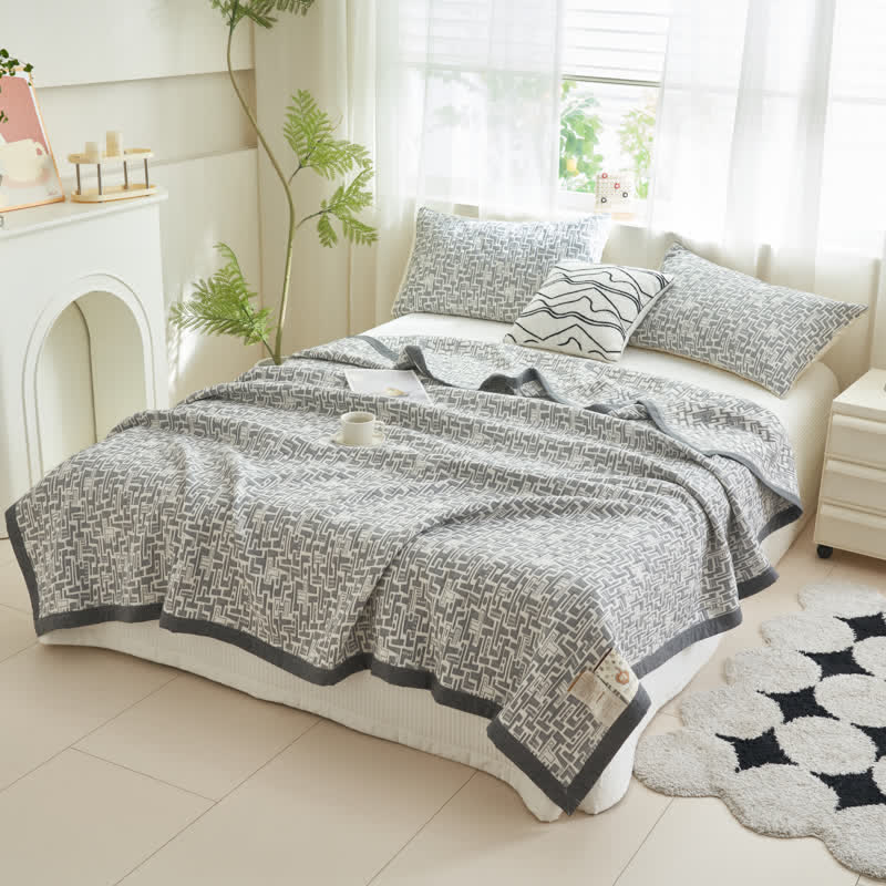 Modern Cotton Gauze Soft Summer Quilt