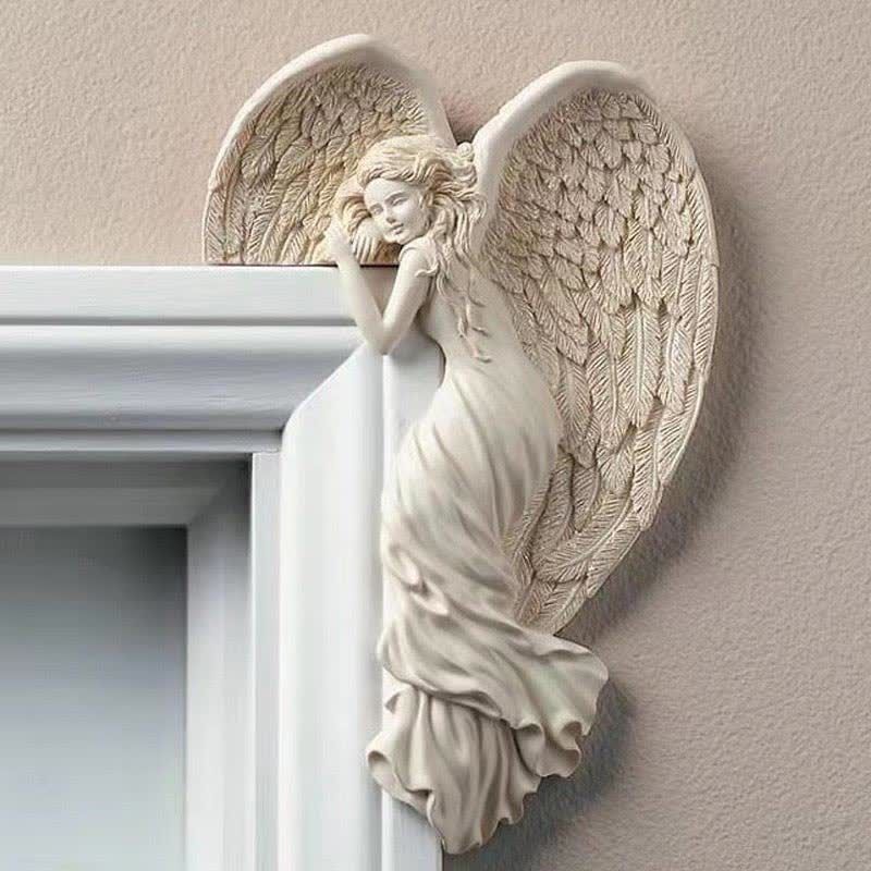 Ownkoti Door Frame Angel Wings Sculpture