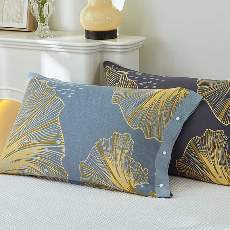 Zantedeschia Aethiopica Button Pure Cotton Pillowcases (2PCS)