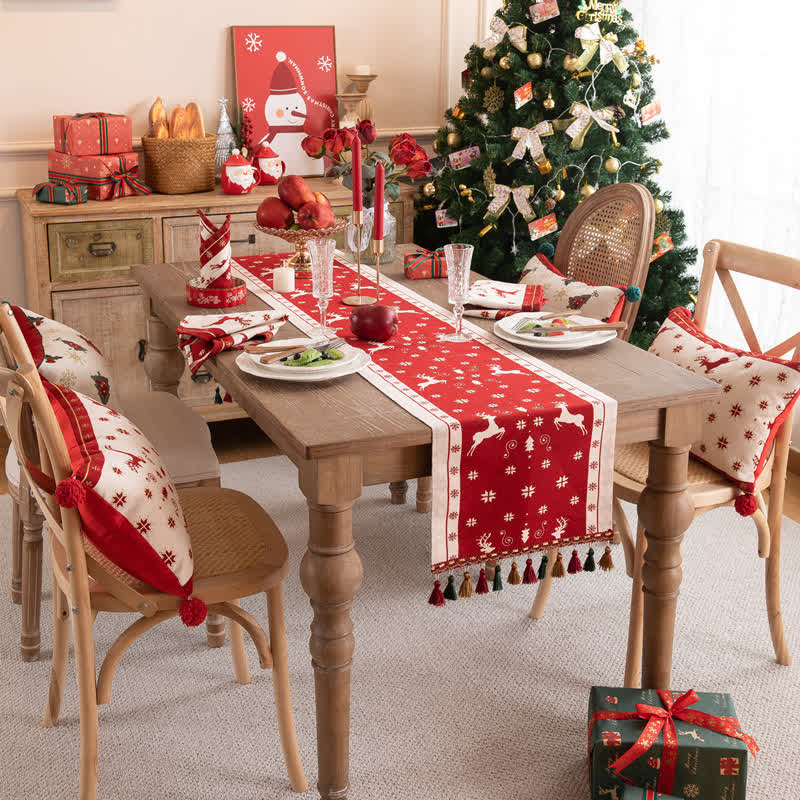 Luxurious Christmas Home Decor Table Runner