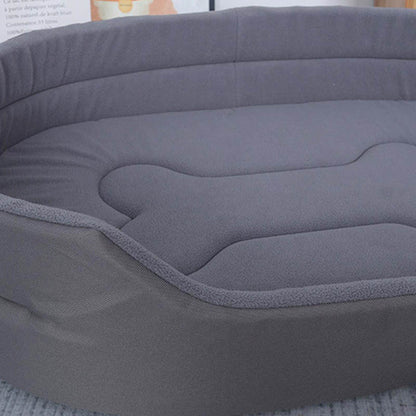 Solid Color Comfy Rectangle Pet Bed