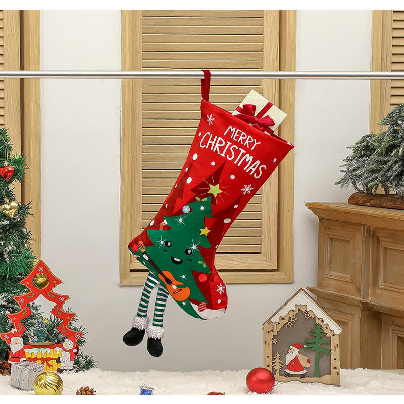 Cute "MERRY CHRISTMAS" Decorative Hanging Stocking