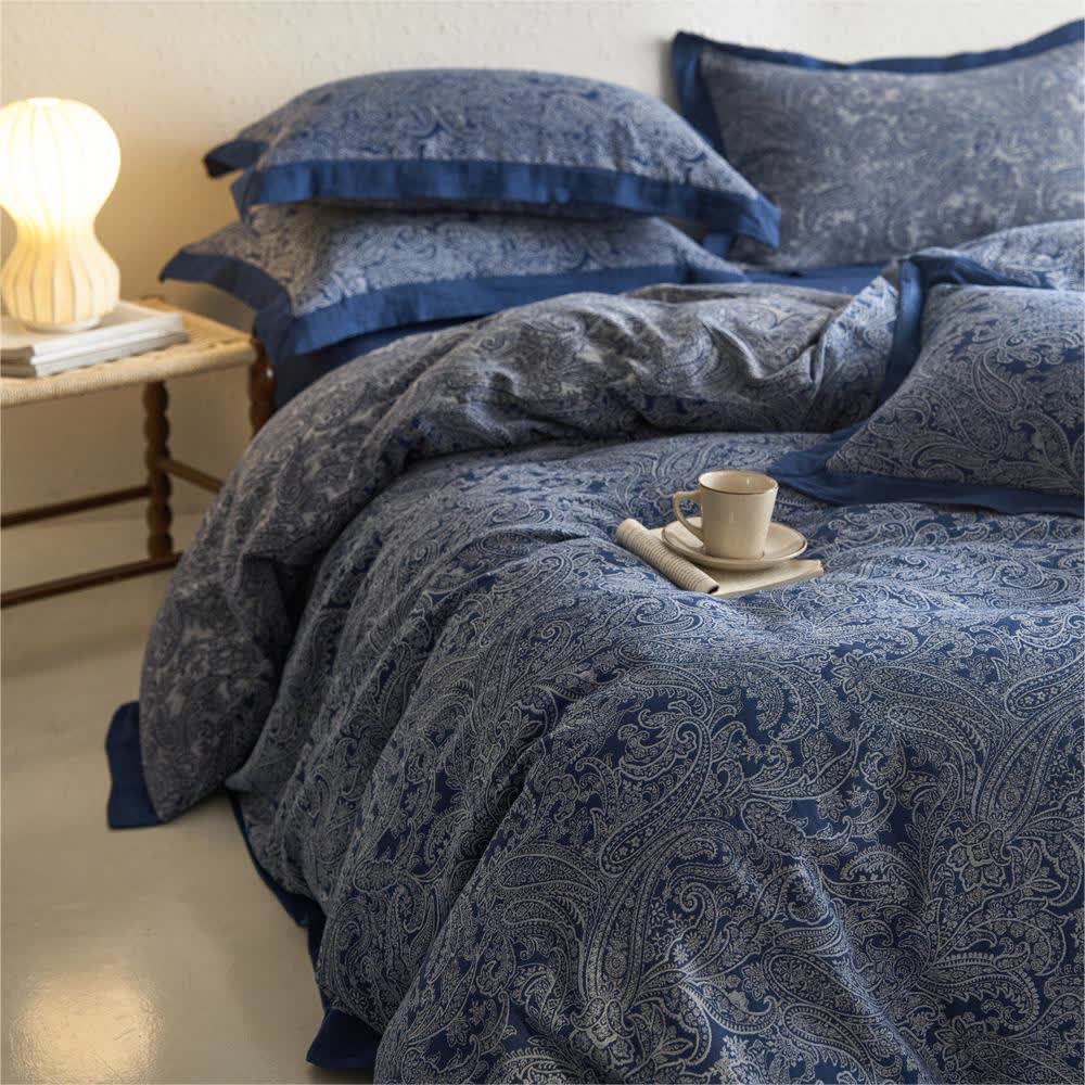 Jacquard Cotton Gauze Vintage Bedding Set (4PCS)