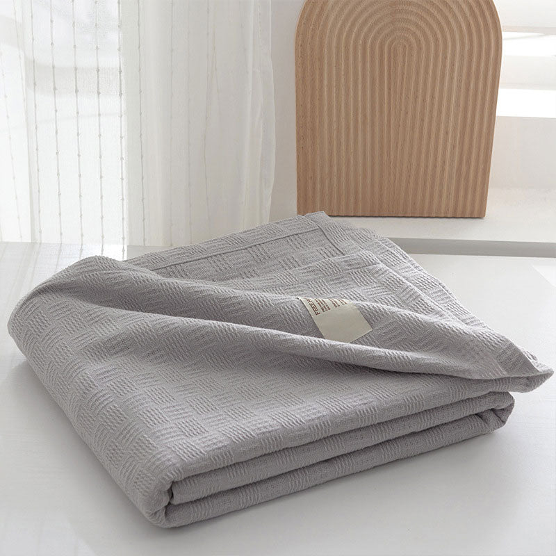 Ownkoti Lightweight Plaid Cotton Quilt Bed Sheet