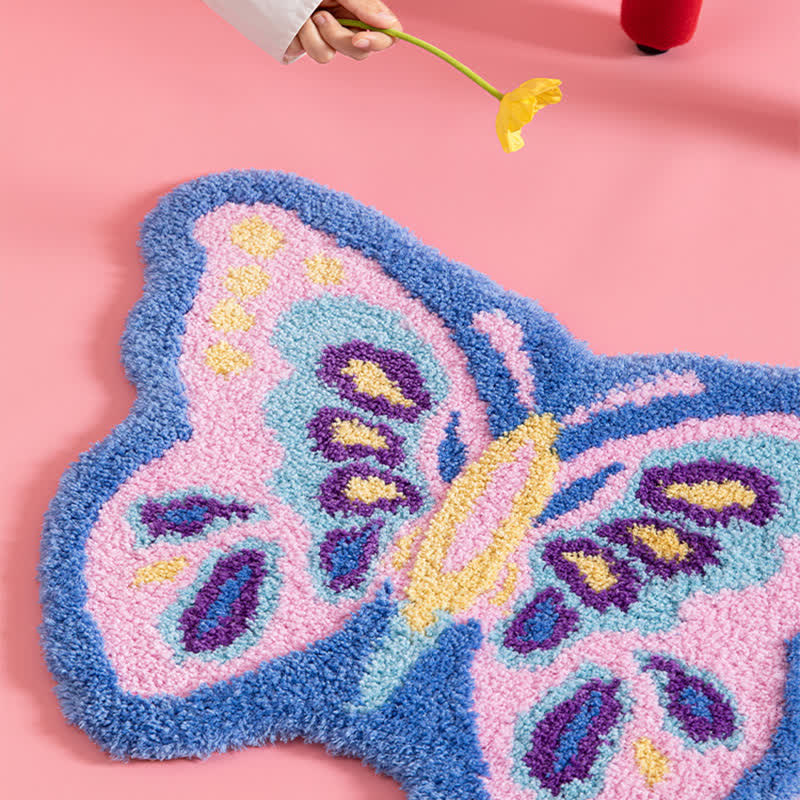 Girly Butterfly Shape Anti-slip Rug