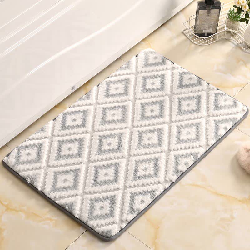 Diamond Lattice Soft Non-slip Bath Mat