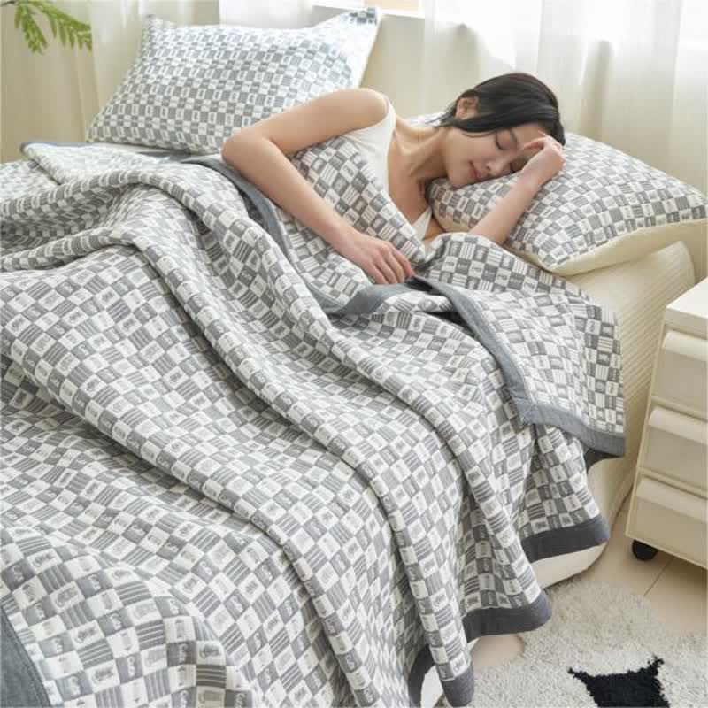 Cotton Gauze Breathable Summer Reversible Quilt